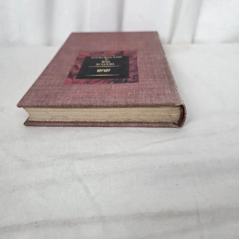 A Sketch for a Self Portrait by Bernard Berenson 1949 Red Marbled Book